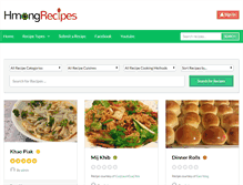 Tablet Screenshot of hmongrecipes.com